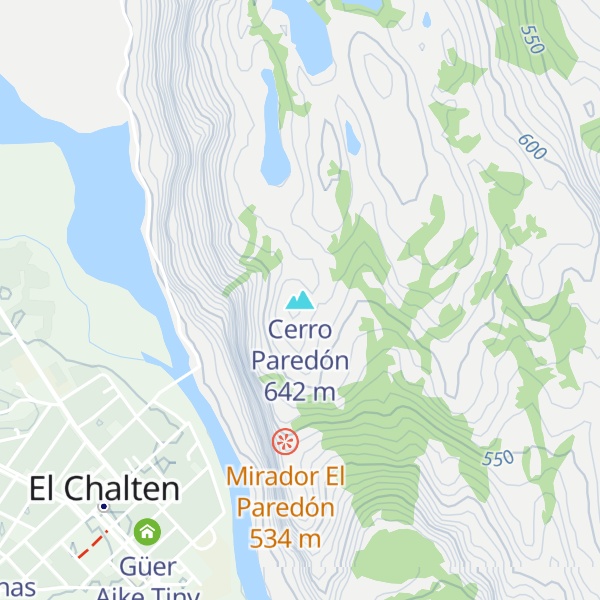 Map of Cerro Paredón