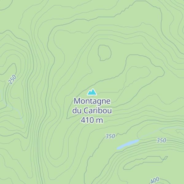 Map of Montagne du Caribou