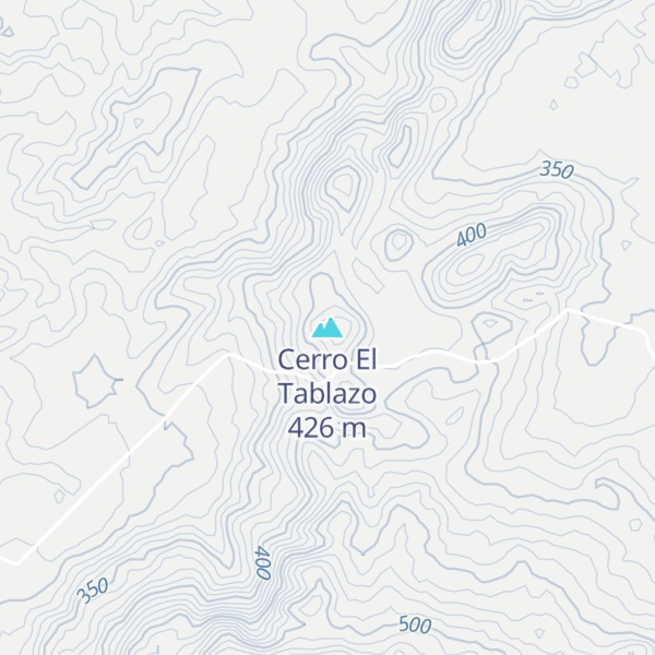 Map of Cerro El Tablazo