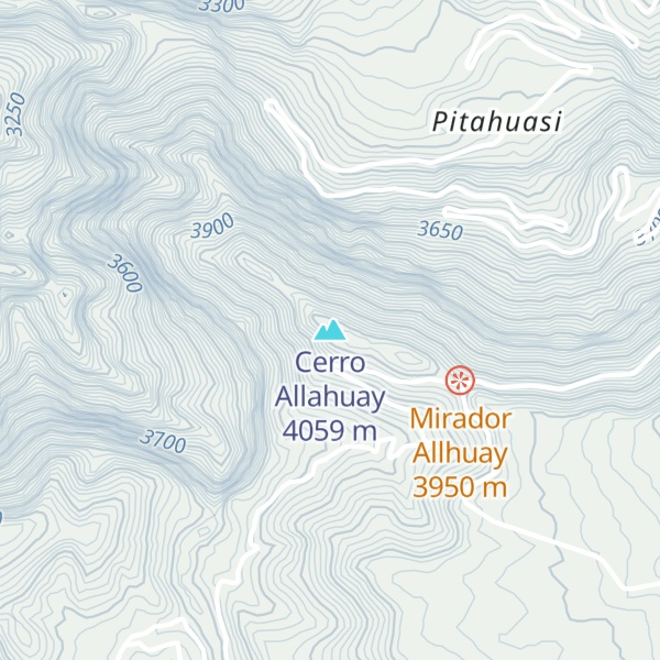 Map of Cerro Allahuay