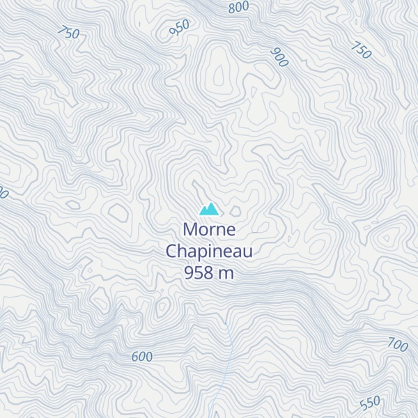 Map of Morne Chapineau