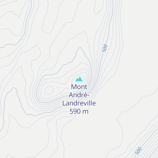 Map of Mont André-Landreville
