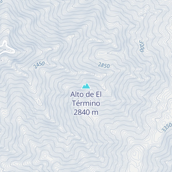 Map of Alto de El Término