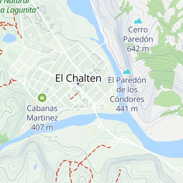 Map of Güer Aike Tiny Houses