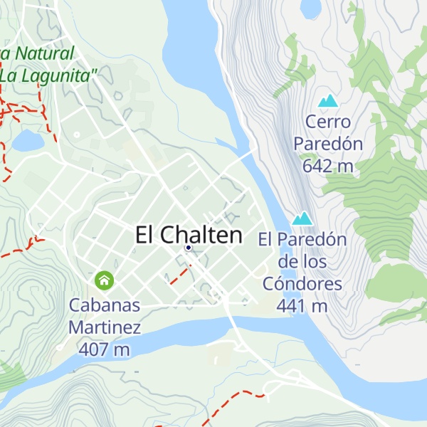 Map of Cabañas Río de las Vueltas