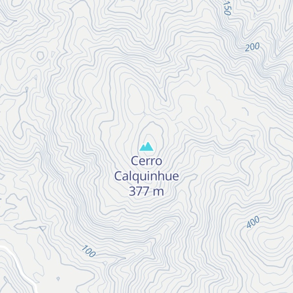 Map of Cerro Calquinhue