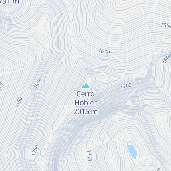 Map of Cerro Hobler