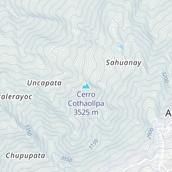Map of Cerro Cothaollpa