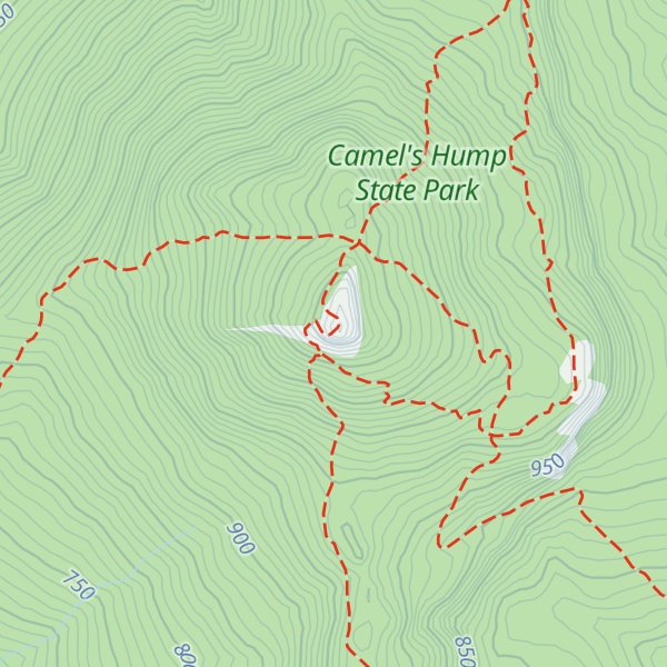 Map of Camels Hump