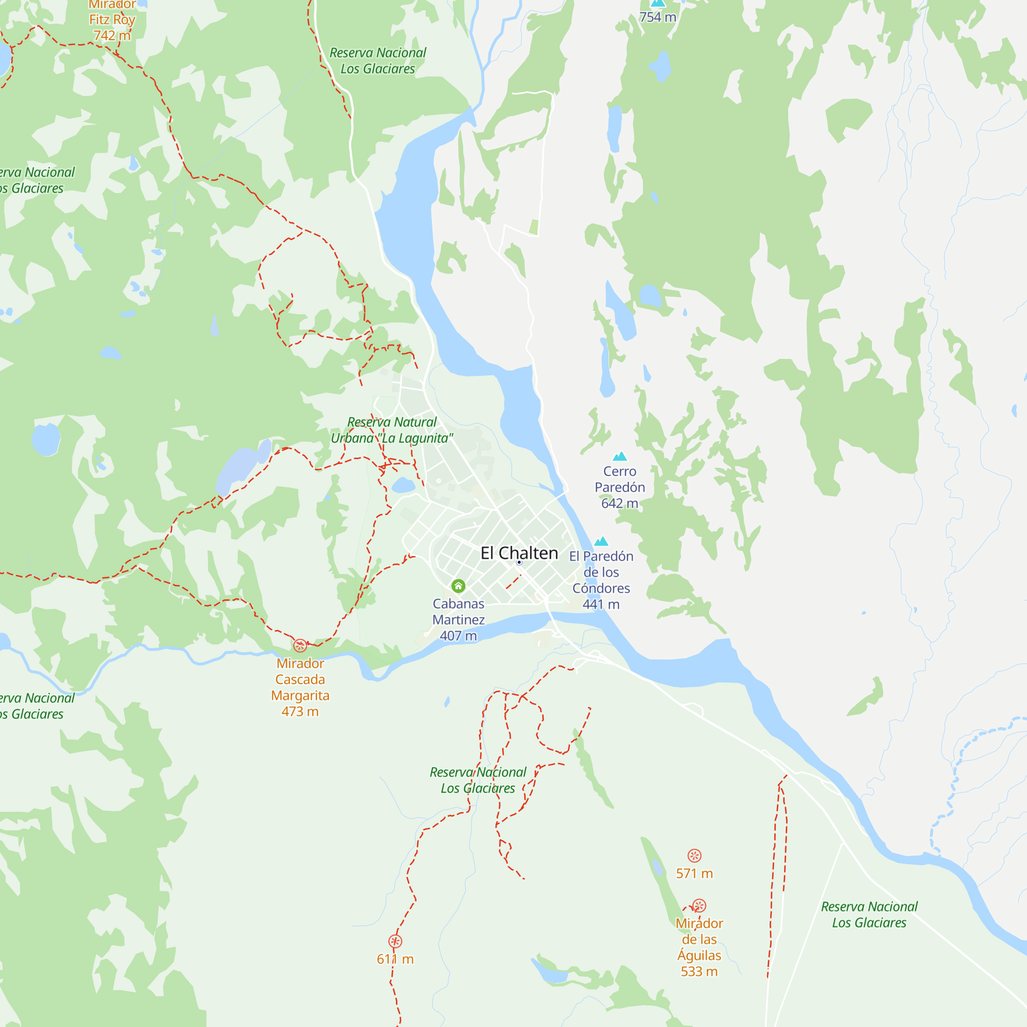 Cabañas Andinas map