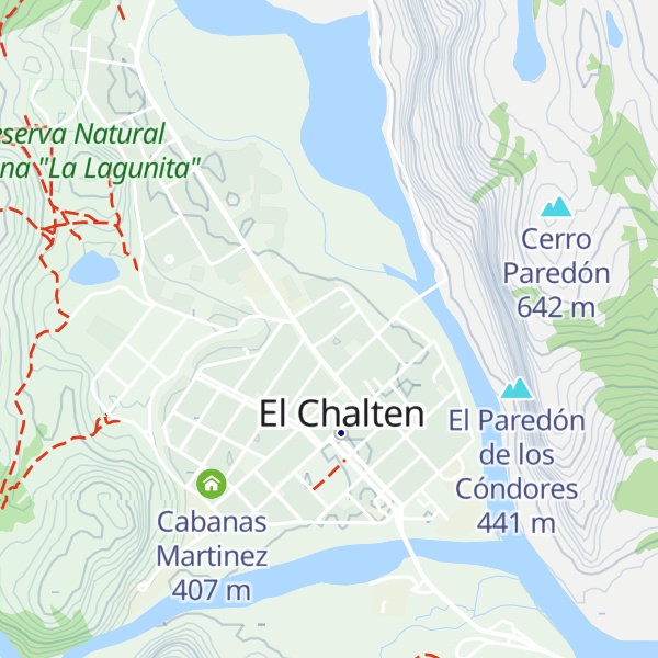 Map of Cabañas Andinas