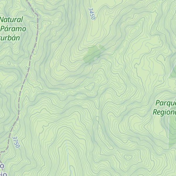 Map of Cuchilla De Peña Blanca