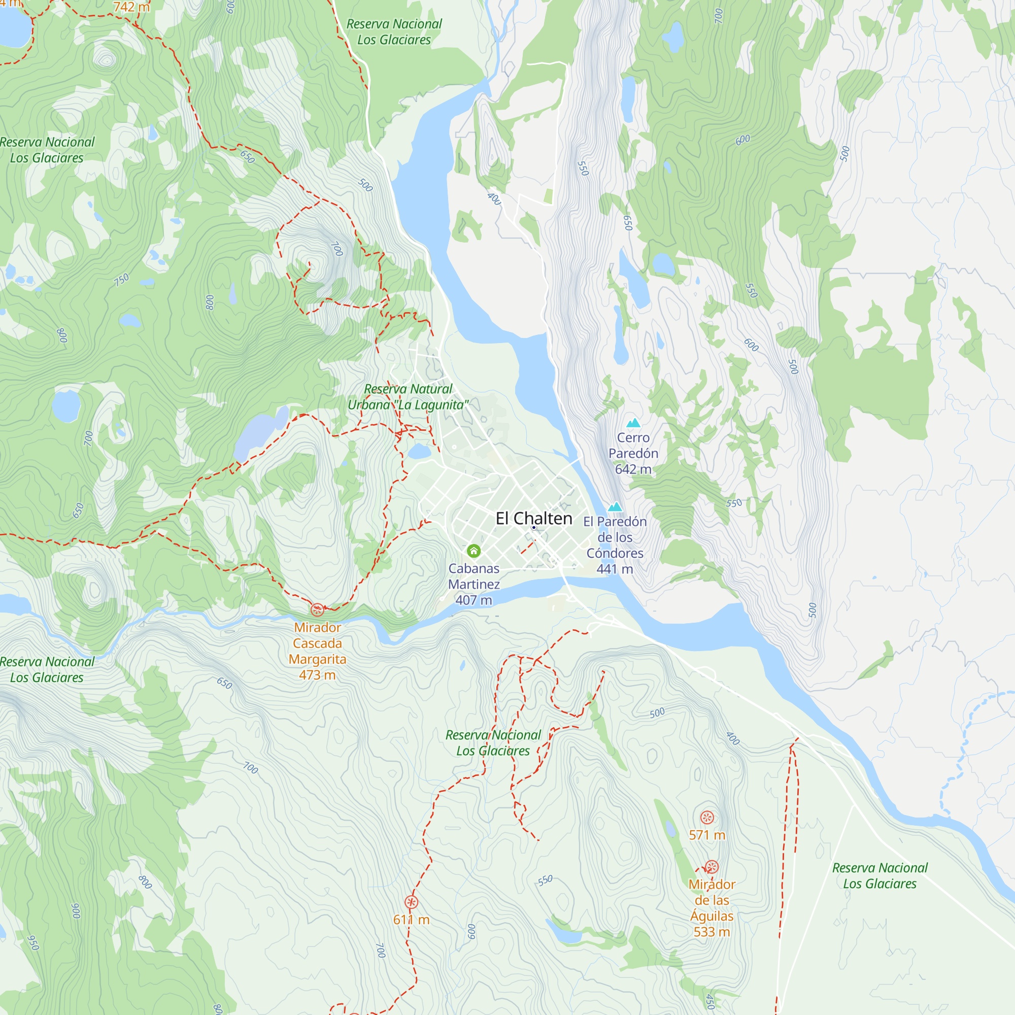 Cabañas El Puesto Sur map