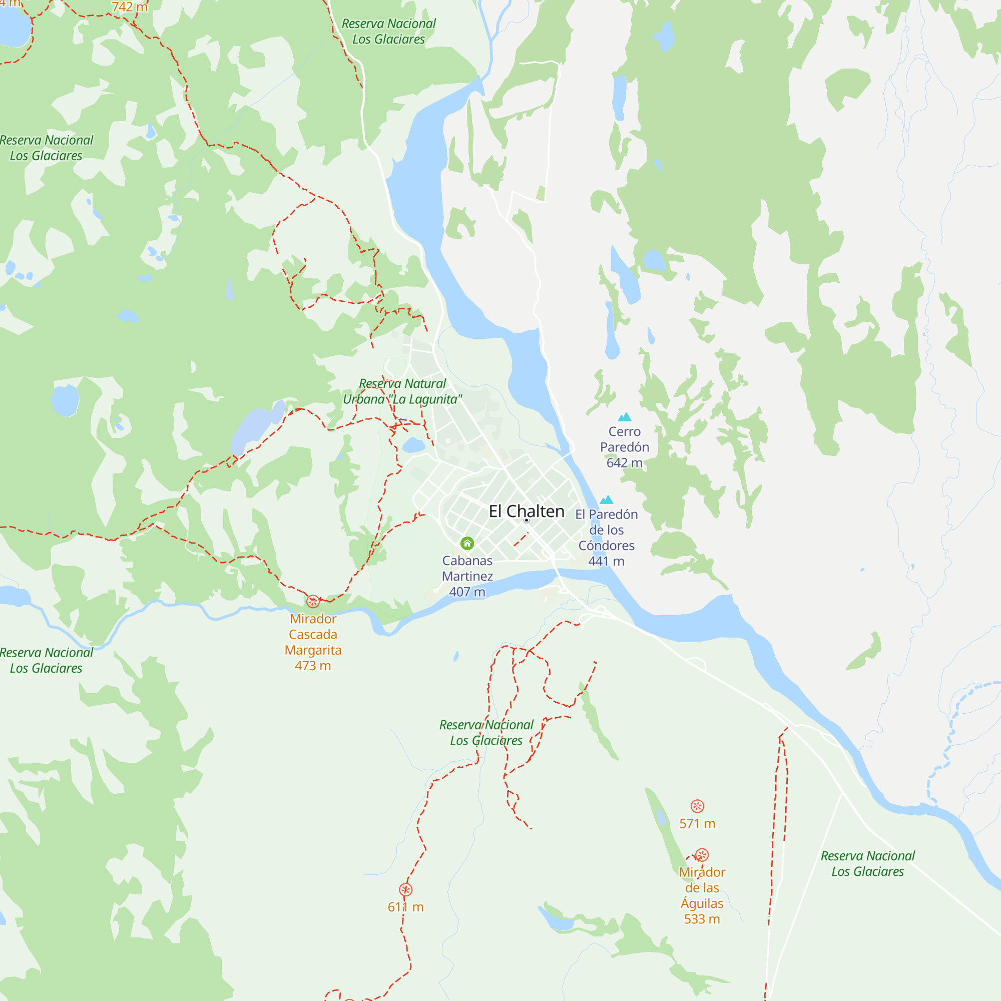 Cabañas El Puesto Sur map