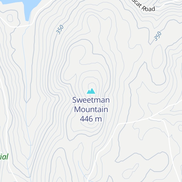 Map of Sweetman Mountain