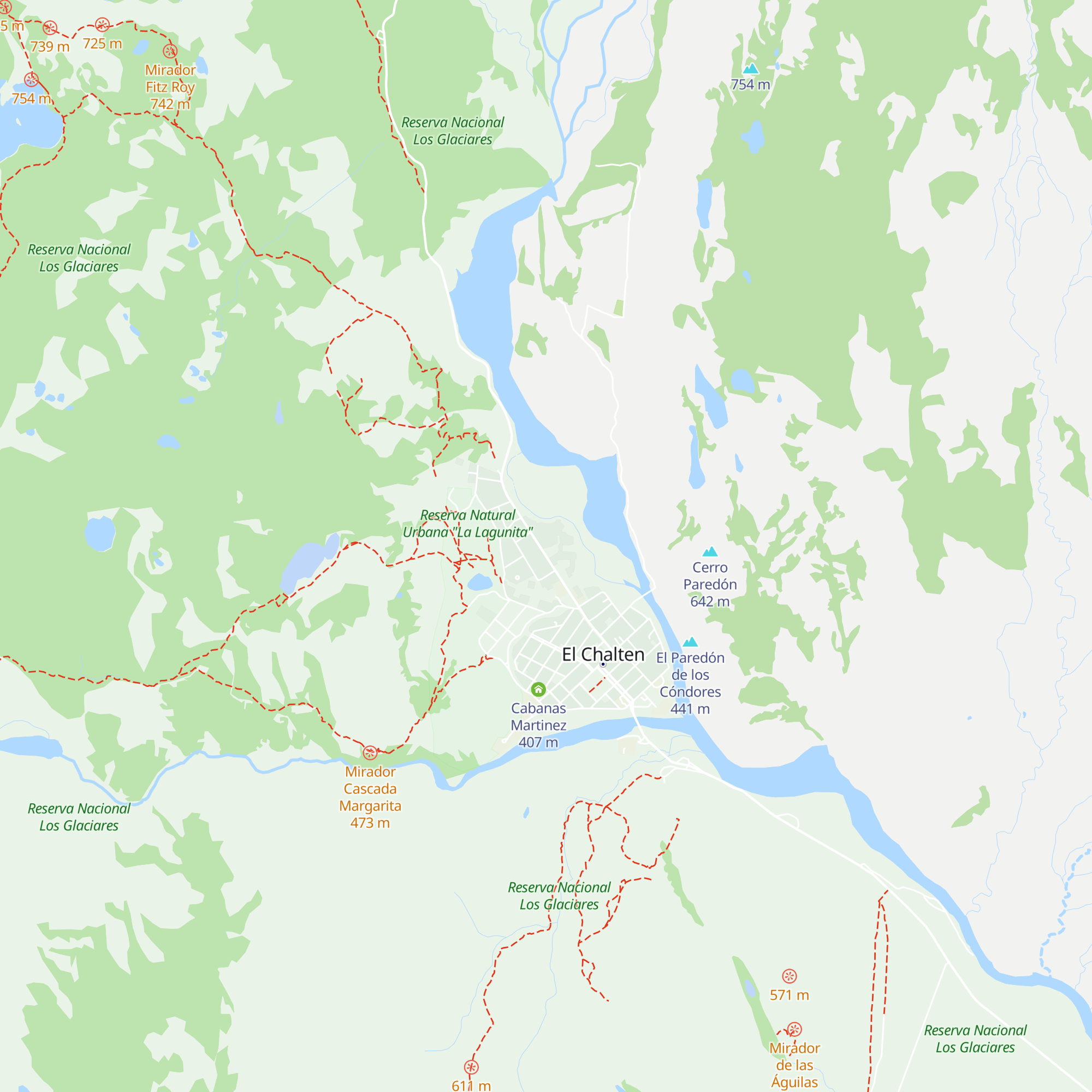 Cabañas El Relincho map
