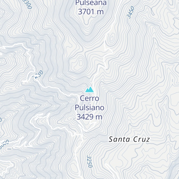 Map of Cerro Pulsiano