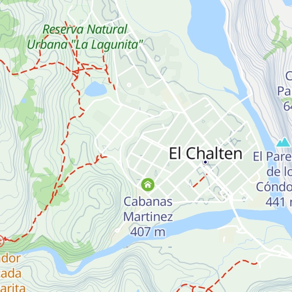 Map of Cabañas Paso del Viento