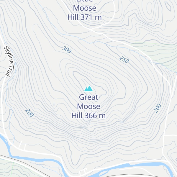Map of Great Moose Hill