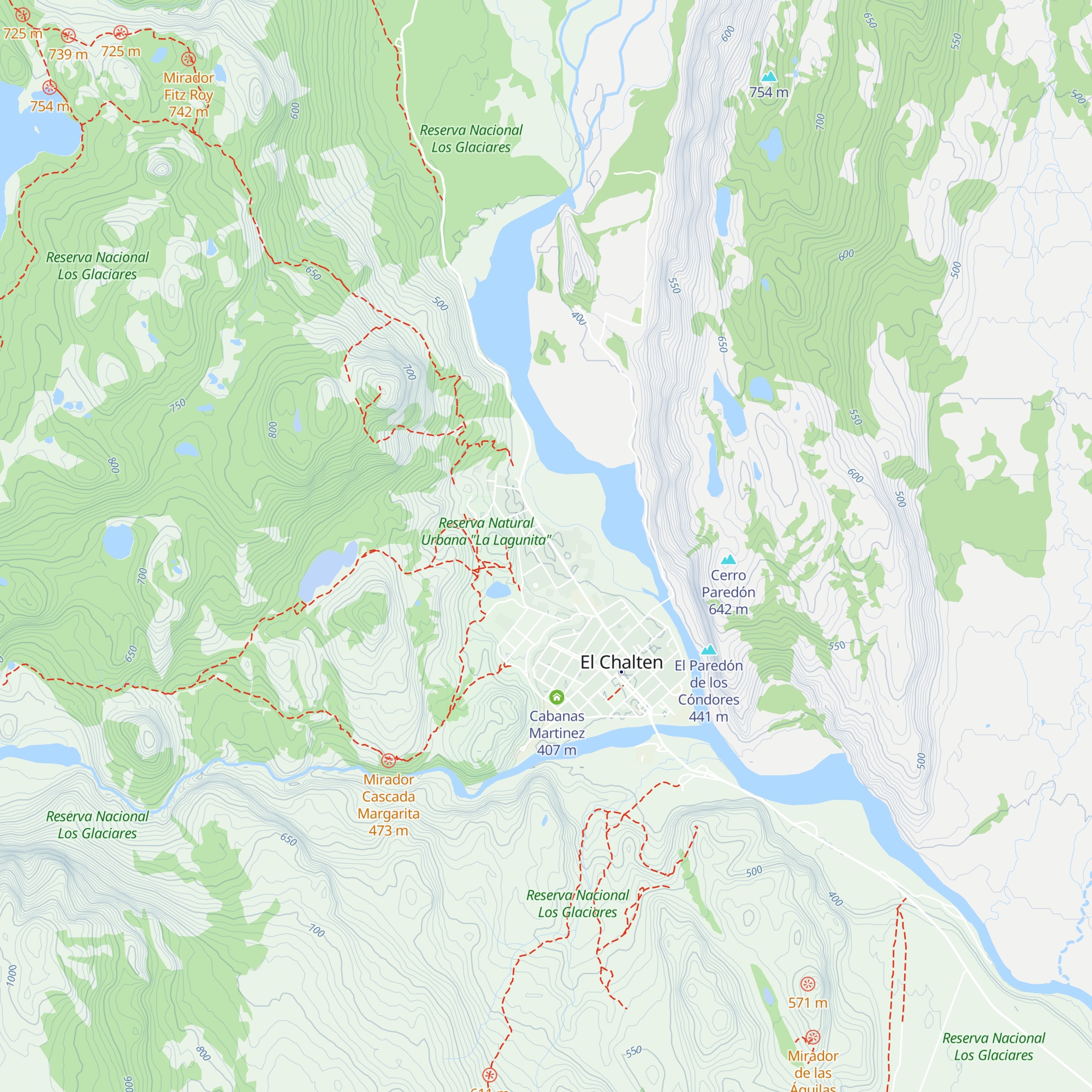Cabañas Rivendel map
