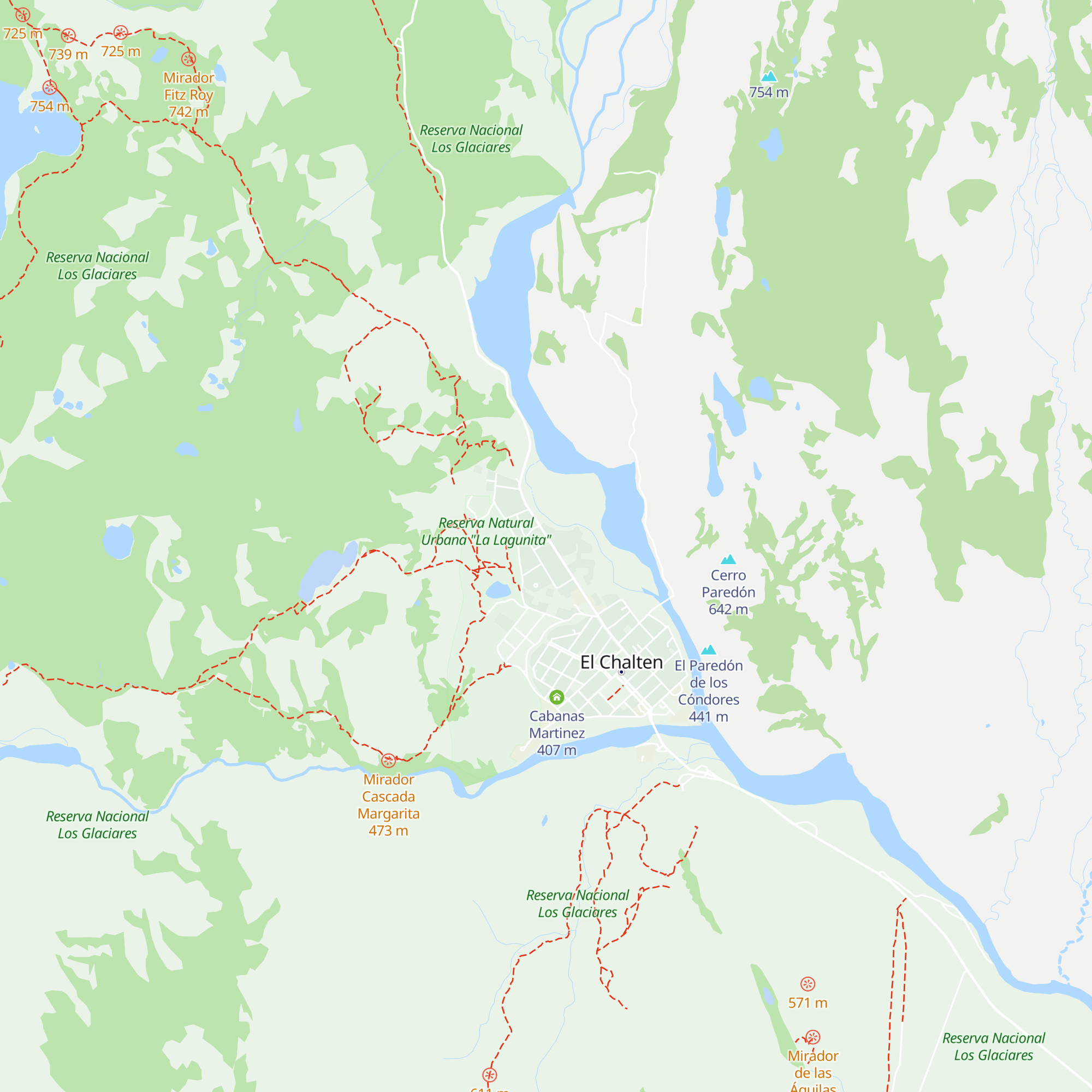 Cabañas Rivendel map