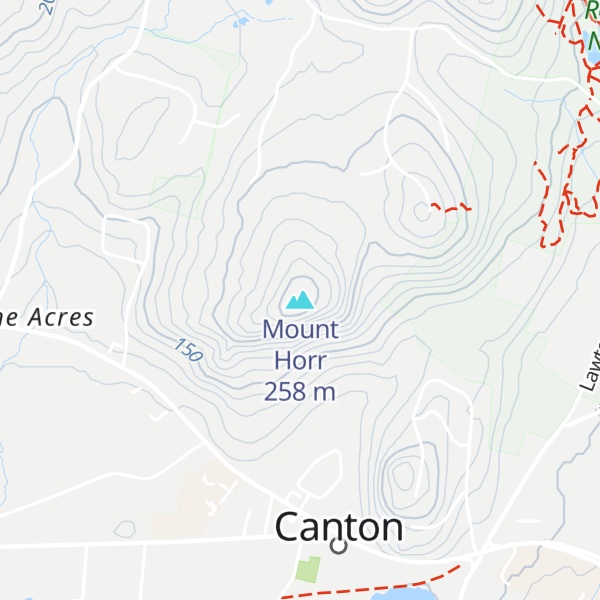 Map of Mount Horr