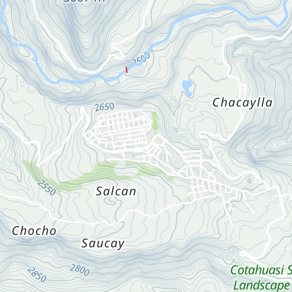 Map of Tourist Information Office. The Cotahuasi Subbasin Landscape Reserve