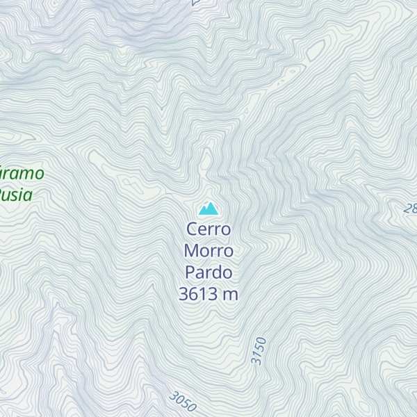 Map of Cerro Morro Pardo