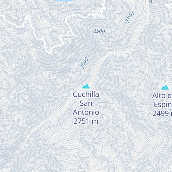 Map of Cuchilla San Antonio