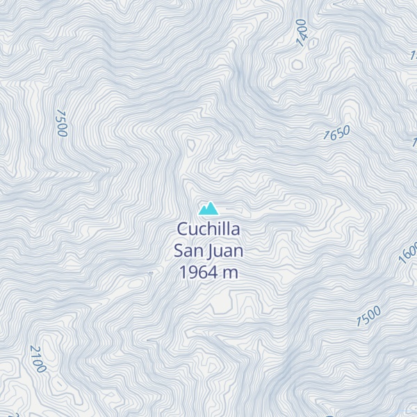 Map of Cuchilla San Juan