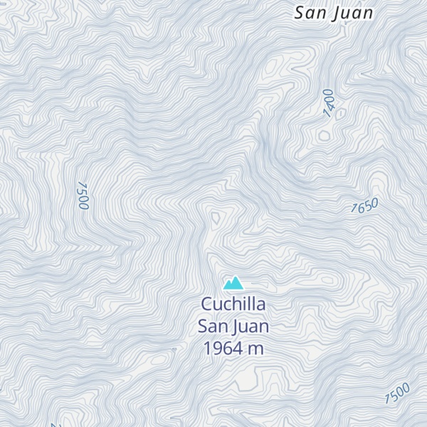 Map of Cerro Gallinetas
