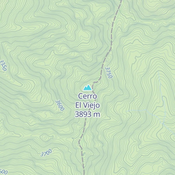 Map of Cerro El Viejo