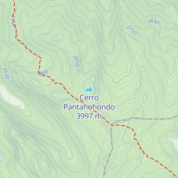 Map of Cerro Pantanohondo