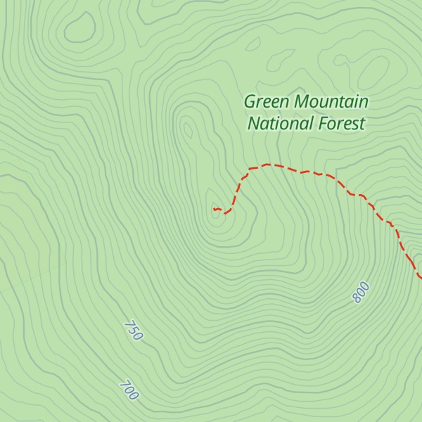 Map of Blue Ridge Mountain