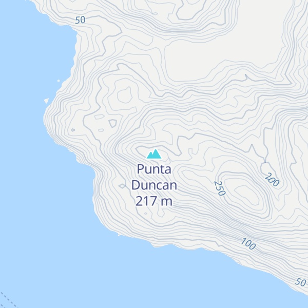 Map of Punta Duncan