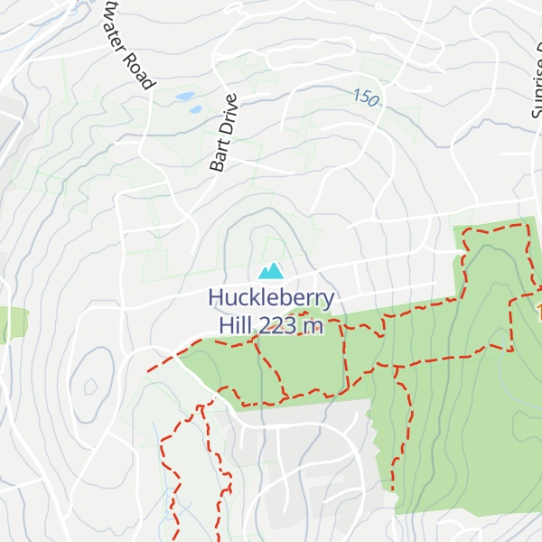 Map of Huckleberry Hill