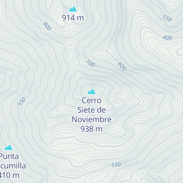 Map of Cerro Siete de Noviembre