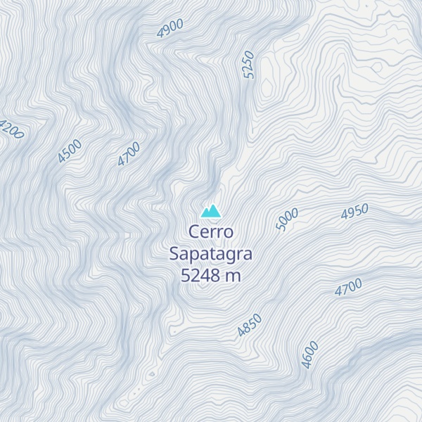 Map of Cerro Sapatagra