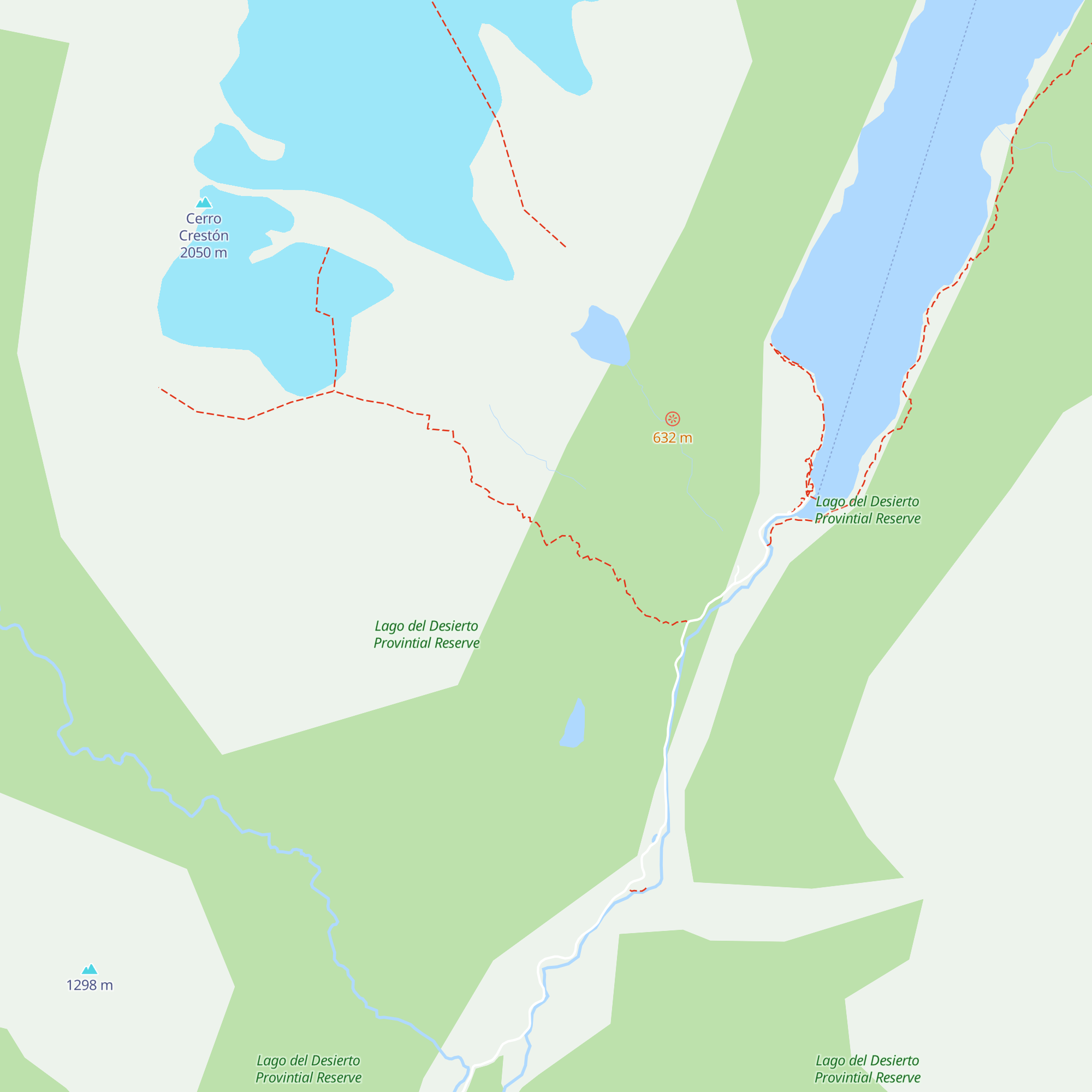 Refugio Valle del Crestón map