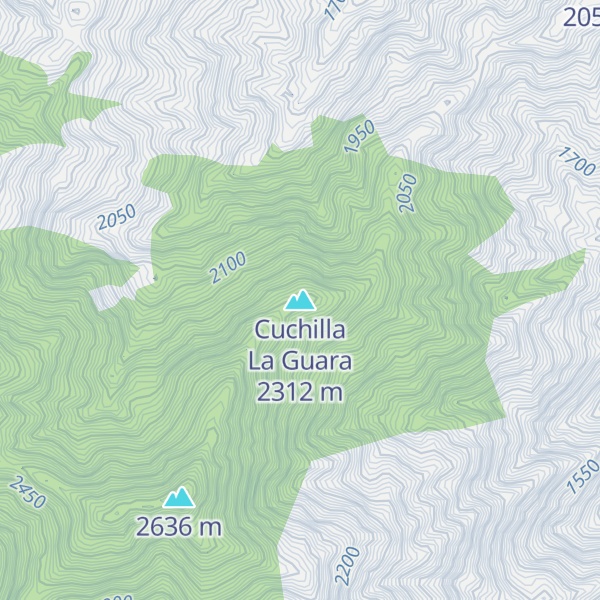 Map of Cuchilla La Guara