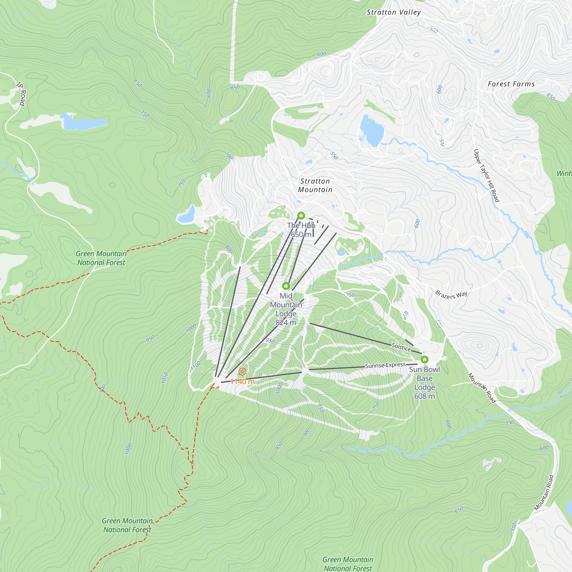 Mid Mountain Lodge map