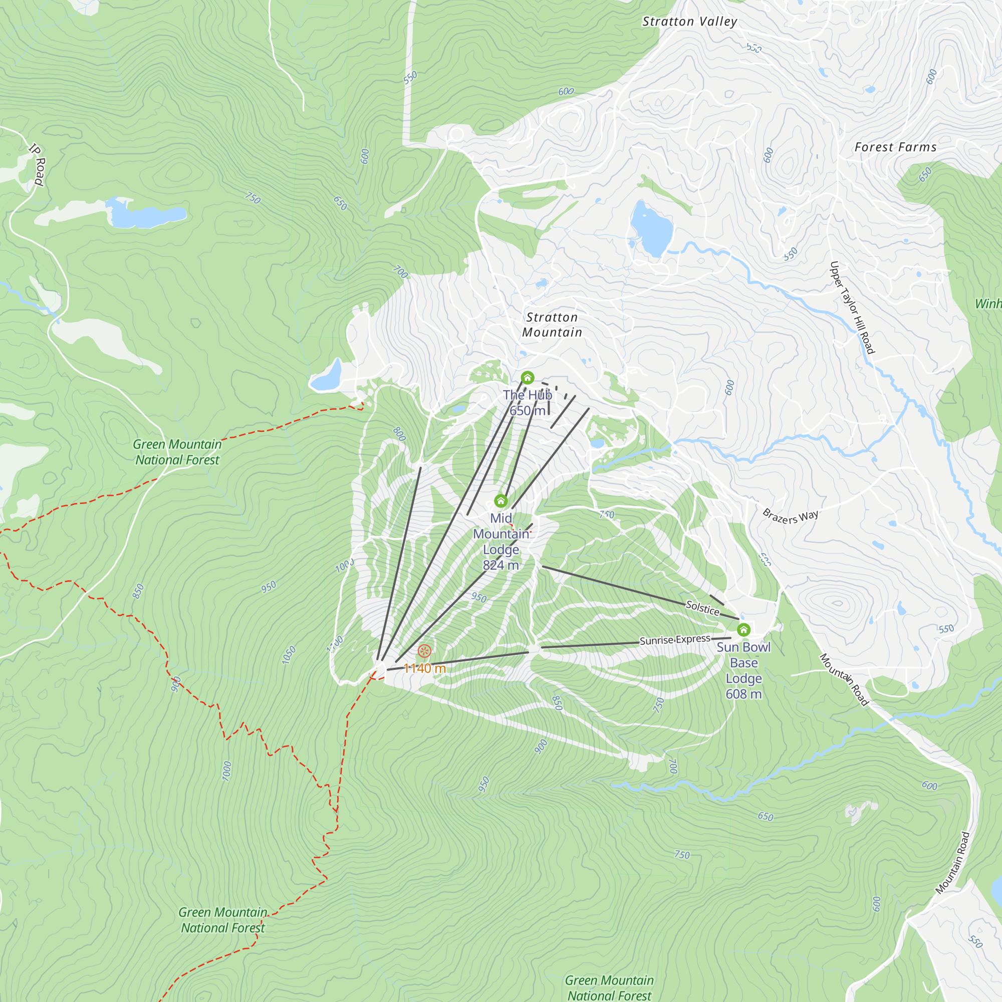 Mid Mountain Lodge map