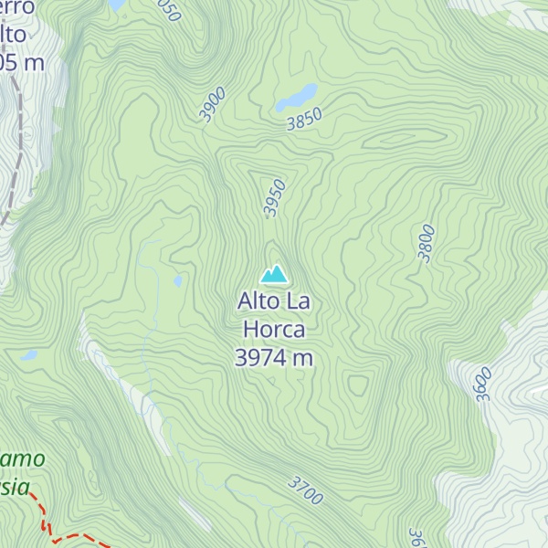 Map of Alto La Horca