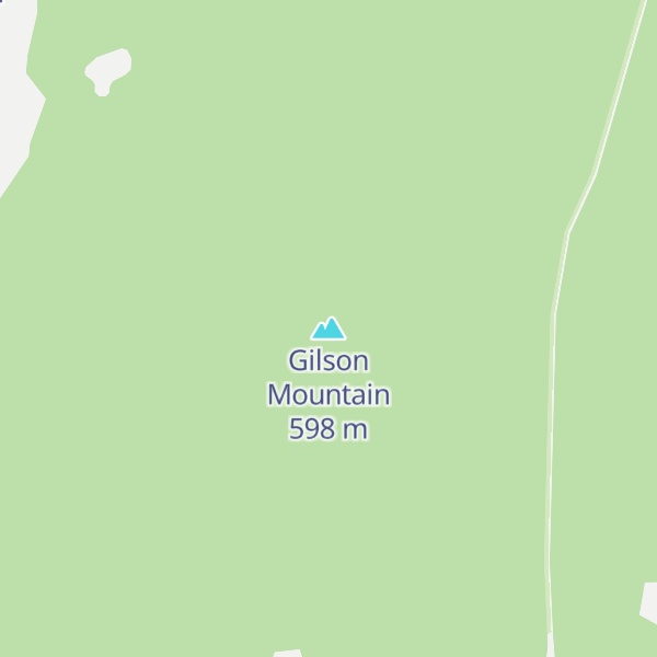 Map of Gilson Mountain