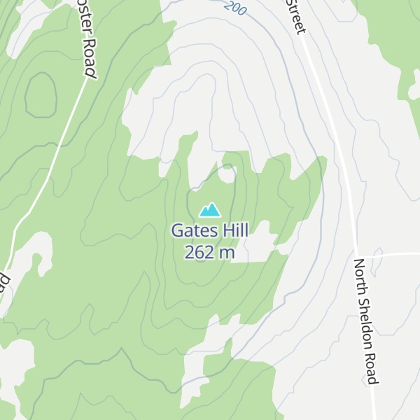 Map of Gates Hill