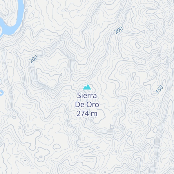 Map of Sierra De Oro