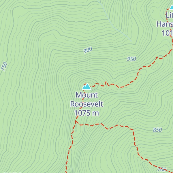 Map of Mount Roosevelt