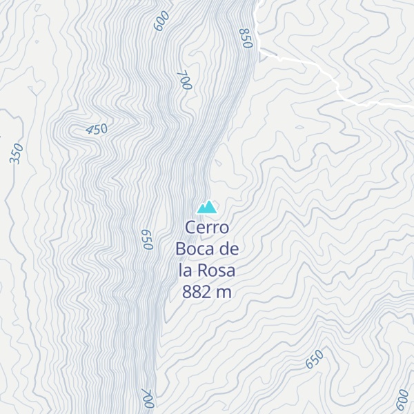 Map of Cerro Boca de la Rosa