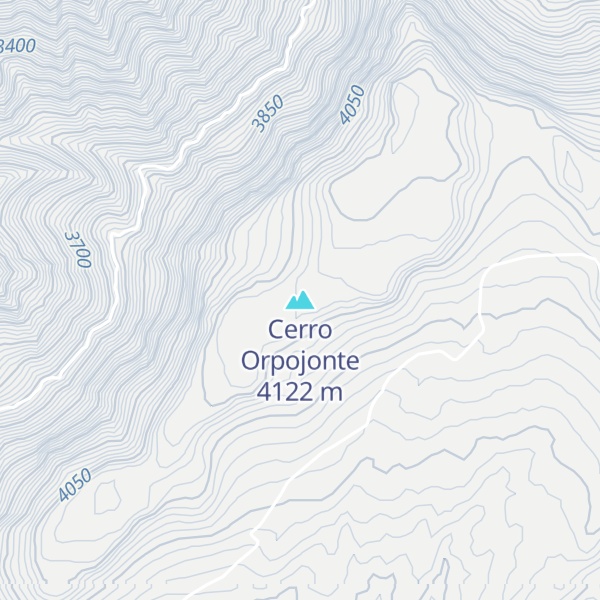 Map of Cerro Orpojonte