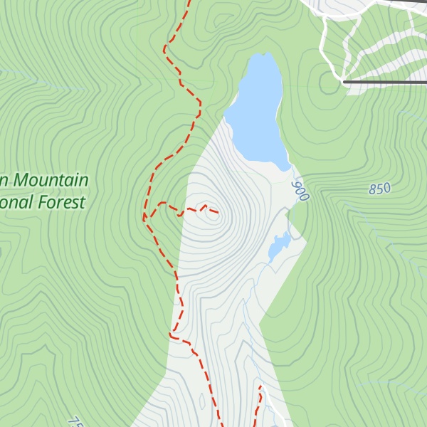 Map of Haystack Mountain
